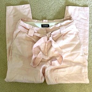 EXPRESS Paper Bag Pants, Ankle High Rise, Women’s Size 8R, Excellent Condition!